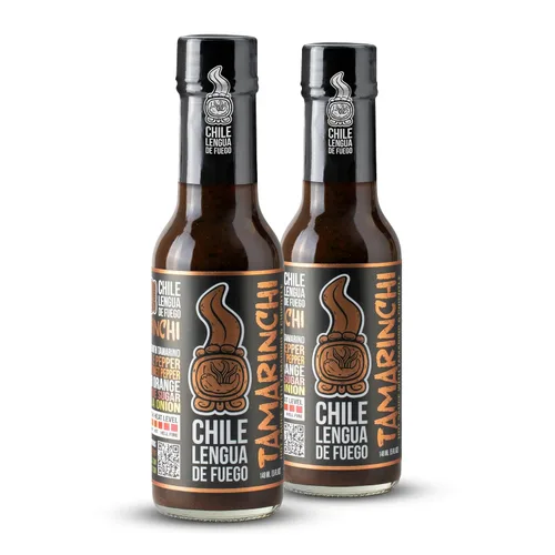 Vista 13 de Chile Lengua de Fuego Café caliente – Salsa picante jalapeño infundida con café, sabor ahumado tostado oscuro, calor suave, botella de 5 onzas
