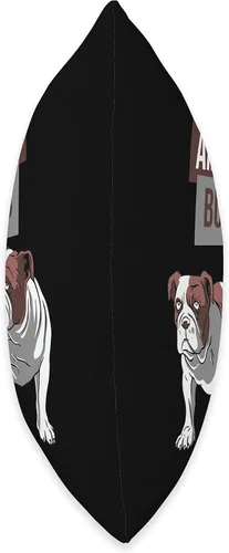 Vista 2 de Squishy Face Of American Bully Cute American Muscular Drooling Dog Bully - Almohada de 16 x 16 pulgadas, multicolor
