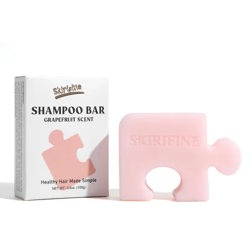 Vista 9 de Barra de champú sólido de limón en forma de rompecabezas, control de aceite y refrescante para cabello normal a graso, aroma crujiente y limpio, sin