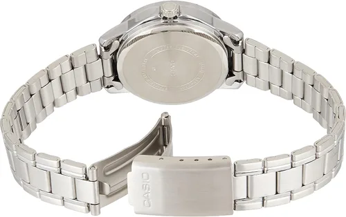 Vista 2 de Casio LTP-V004D-1B Reloj analógico de acero inoxidable para mujer