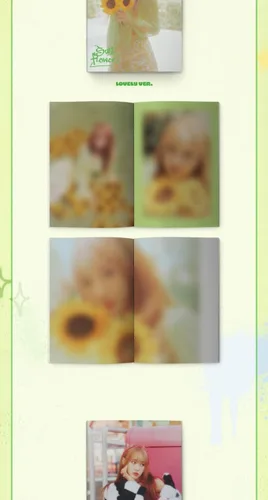 Vista 2 de WEKI MEKI Choi YooJung Girasol 1er álbum individual CD+Póster+Photobook+Fotografía impresa+Tarjeta fotográfica+Polaroid+Pegatina+Seguimiento Versión