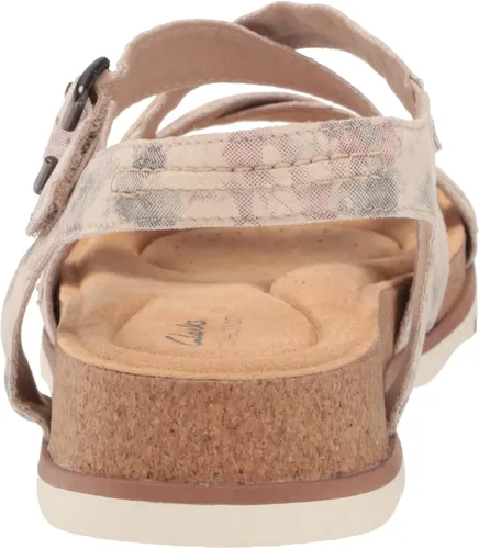 Vista 3 de Clarks Sandalias planas Brynn Ave para mujer, Beige