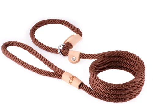 Vista 20 de Alvalley Correas de cuerda para perros con tapón, correas antideslizantes para mascotas para perros, correa suave trenzada sin tirones, ajustable