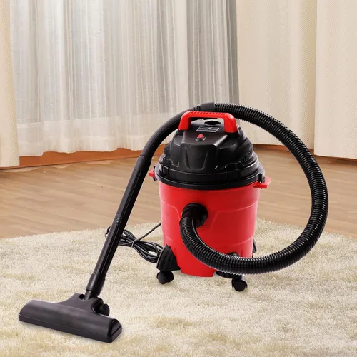 Vista 2 de Aspiradora en seco y húmedo, 15 l/4 galones de alta resistencia, aspiradora húmeda y seca con filtro, trabajo de recolección de polvo para detalles