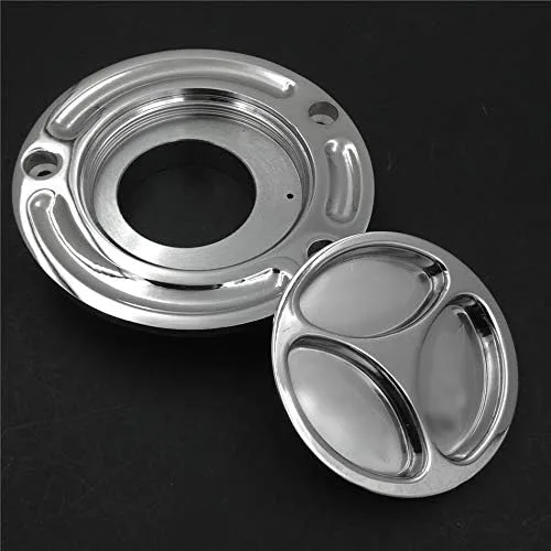 Vista 5 de MT249-060 - Tapa de gasolina cromada para motocicleta, sin llave, compatible con CBR 1000R/ 599 / CB600F/ST1300/Super Hawk/Blackbird/Interceptor