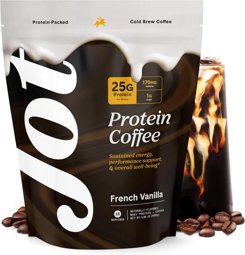 Vista 8 de NUEVO Jot - Café en polvo de colágeno con impulso y beneficios, 0.71 oz de péptidos de colágeno hidrolizados y 170 mg de cafeína, café en polvo