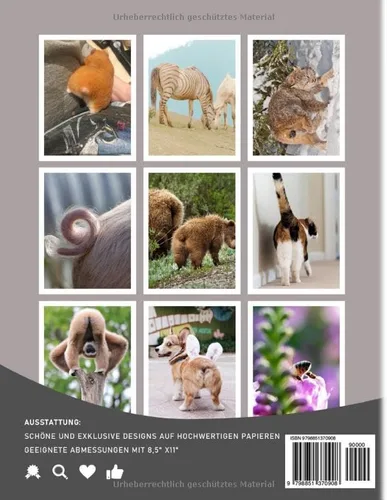 Vista 2 de Tier-Popo-Fotobuch Lustiges Fotobuch zur Dekoration von Zimmer, Haus Mit 40 Illustrationsseiten für Scherzgeschenke, Wichtelgeschenke