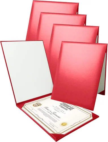 Vista 19 de Gradplaza Cubierta de diploma personalizada para graduación, documentos, soporte de diploma de certificado de cuero sintético liso