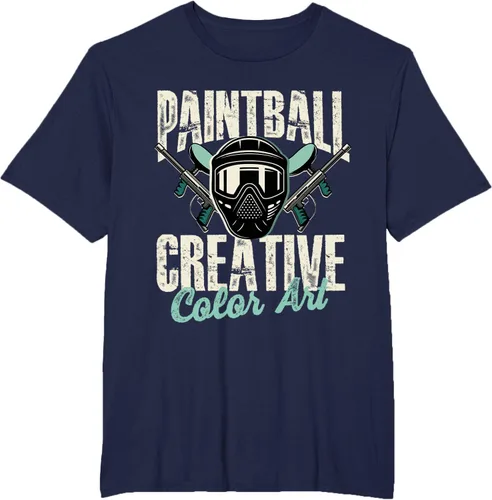 Vista 20 de Paintball Creative Color Art - Camiseta Paintball Paintball, Negro