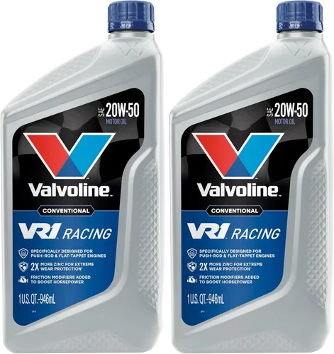 Vista 9 de Valvoline VR1 Racing SAE 20W-50 Aceite de motor 1 QT