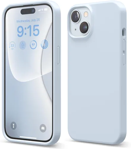 Vista 29 de elago Compatible con Funda para iPhone 15, Funda de Silicona Líquida, Cubierta Protectora de Cuerpo Completo, Resistente a Golpes, Diseño Delgado