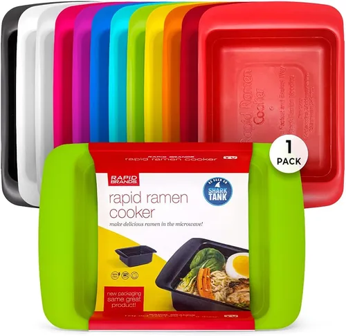 Vista 11 de Rapid Ramen Cooker Utensilios de cocina para microondas para ramen instantáneo Sin BPA y apto para lavavajillas Perfecto para dormitorio Negro