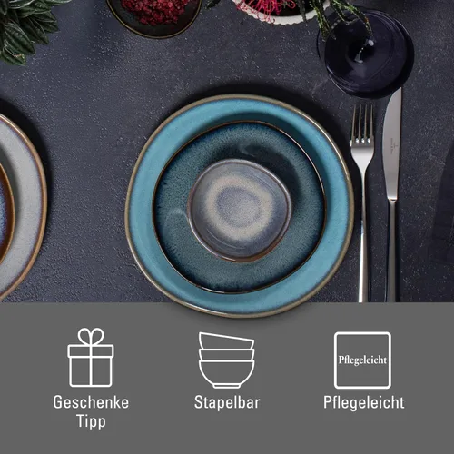 Vista 6 de like. by Villeroy & Boch Plato de pan Lave gris 6.9 x 6.7 x 0.8 in