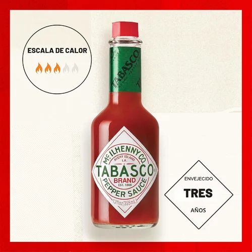 Vista 4 de TABASCO® Brand Pepper Sauce - Paquete individual (paquetes de 0.11 onzas, paquete de 200) Individual Condiment Packets, Three Simple Ingredients