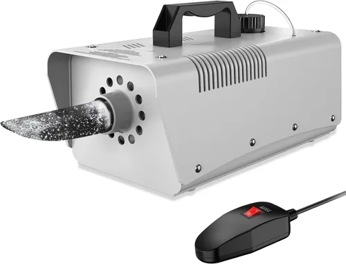 Vista 7 de Wisdomlit - Máquina de nieve de 650 W, fabricante de nieve falsa duradera Negro