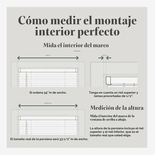 Vista 7 de CHICOLOGY - Persianas para ventana, puerta, casa rodante, ventanas horizontales, minipersiana, blanco medianoche (blackout), 12 x 36 pulgadas