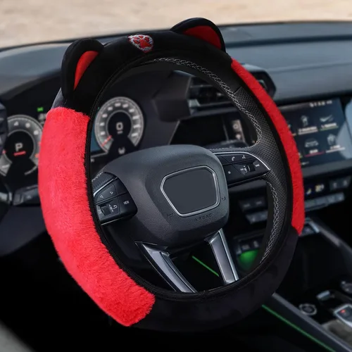 Vista 9 de Funda para Volante de Auto, Accesorios para Volante, Funda Universal de 15 Pulgadas de Microfibra Transpirable LCE de Seda, Protector Universal