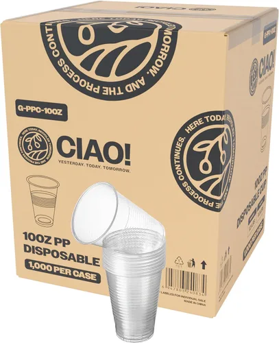 Vista 11 de CIAO! Vaso desechable acanalado de polipropileno de 9 oz (caja de 1,000)