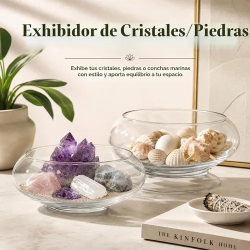 Vista 9 de ZENFUN Paquete de 2 jarrones de vidrio, jarrón de flores de boca ancha de 6 y 8 pulgadas, terrario redondo, maceta hidropónica de vidrio, recipiente