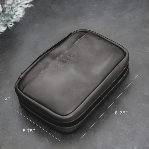 Vista 6 de CASE ELEGANCE Klaro - Funda de viaje para 5 puros, protección rígida Negro