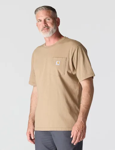 Vista 2 de Carhartt Mens Loose Fit Heavyweight Short-Sleeve Pocket T-Shirt (Also Available in Big & Tall)