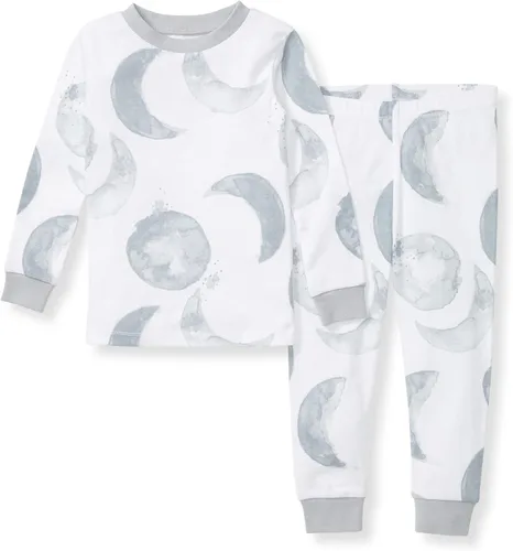 Vista 41 de Burt's Bees Baby Pijama de algodón orgánico para niños, conjunto de pijama Paquete de 1 temporada de Apple