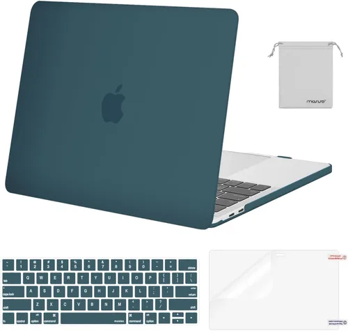 Vista 35 de MOSISO - Carcasa rígida de plástico, cubierta de teclado, protector de pantalla y bolsa de almacenamiento para MacBook Pro 13 pulgadas/33 cm