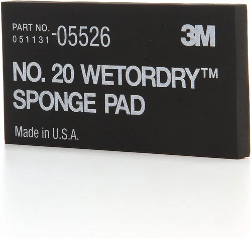 Vista 3 de 3M Wetordry esponja n.º 20 (2-3/4 pulgadas x 5-1/2 pulgadas x 3/8 pulgadas), 1, Negro