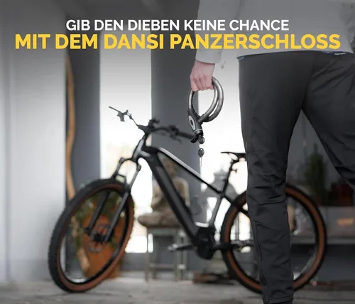 Vista 7 de Bloqueo blindado de bicicleta I Protección contra robo seguro con 2 llaves I Cerradura de bicicleta Cerraduras de bicicleta Cerraduras de bicicleta