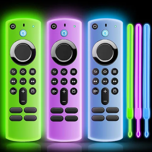 Vista 12 de （3 Pack） ONEBOM Funda Protectora de Silicona para Control Remoto, Funda de Silicona para Control Brilla en la Oscuridad