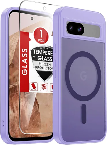 Vista 199 de LeYi Funda para teléfono Samsung-S23: protector de pantalla e imán MagSafe Púrpura