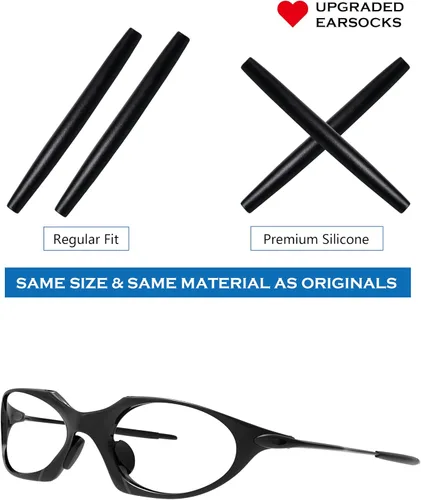 Vista 2 de Auriculares de repuesto para gafas de sol Oakley X Squared OO6011/Romeo 1/X Metal Penny - Opciones Negro