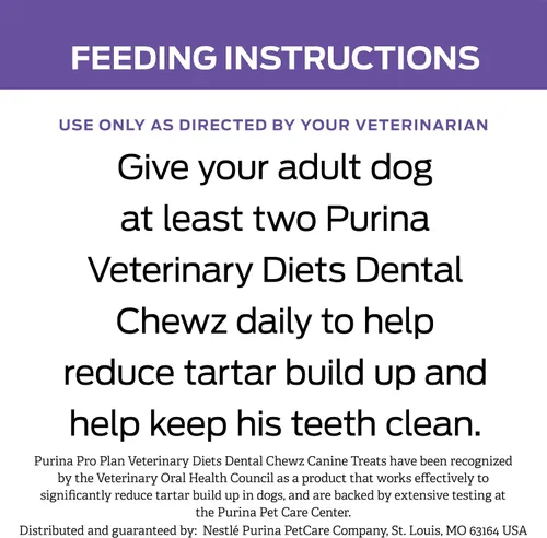 Vista 8 de Pro Plan Veterinary Diets Dental Chewz Dog, 5 oz Golosinas Caja Paquete de 2