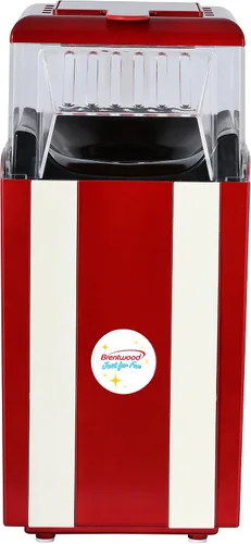 Vista 2 de Brentwood Máquina clásica de palomitas de maíz, 8 tazas en 3 minutos, disfruta de palomitas de maíz saludables y gourmet en casa. Los granos son 4