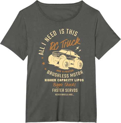 Vista 16 de Todo lo que necesito es este camión RC y una camiseta sin escobillas más rápida RC Motor Negro