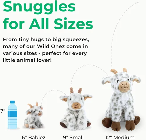 Vista 4 de The Petting Zoo Peluche de ganso de Canadá, regalos para niños, animales salvajes Onez, juguete de peluche de ganso, 9 pulgadas