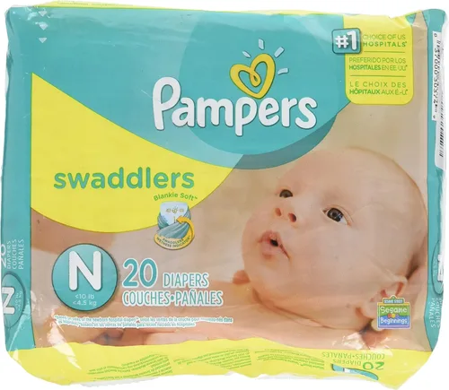 Vista 10 de Pampers Swaddlers Pañales para recién nacido talla 1 (8-14 libras), 35 unidades, Jumbo