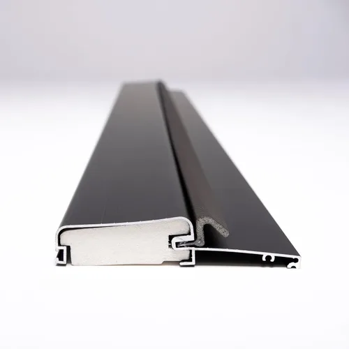 Vista 2 de Umbral de aluminio para puerta de salida de ancho corto, ancho extra corto con sello de clima integrado, resistente a la corrosión, fácil