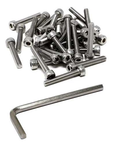 Vista 170 de iexcell Kit de tornillos de cabeza hexagonal de acero inoxidable 304, 100 unidades M2 x 0.157 in, paso de rosca de 0.016 in