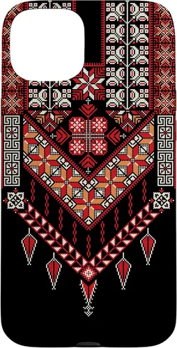 Vista 9 de Funda para iPhone 16 con diseño tradicional de palestina para mujeres palestinas