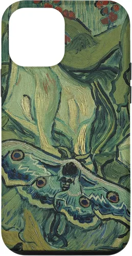 Vista 15 de iPhone 13 gran polilla pavo real de Vincent van Gogh, insecto en una caja de jardín