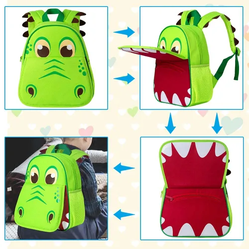 Vista 6 de Mochila infantil para niños y niñas, mochila para preescolar, jardín de infantes