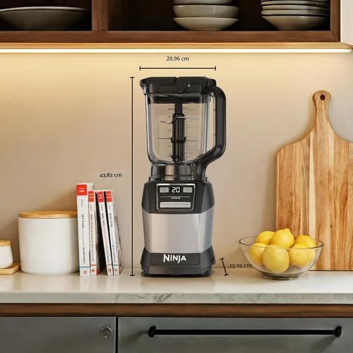 Vista 8 de Ninja Sistema de cocina compacto, Auto-iQ, 1200W, jarra de 72 onzas, gris