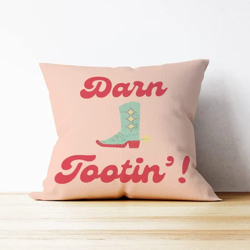 Vista 2 de Mancheng-zi Funda de almohada retro con diseño de botas de vaquero occidental, para adolescentes y mujeres, regalos de vaquera, 18 x 18 pulgadas