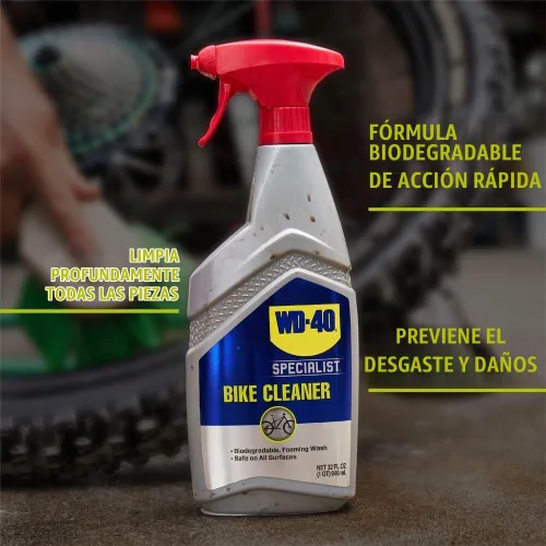 Vista 2 de WD-40 Specialist Bike Cleaner, 32oz, gatillo espumoso
