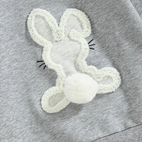 Vista 18 de Traje de San Valentín para bebé, niña, niño, traje de San Valentín, sudadera de manga larga con estampado de corazón