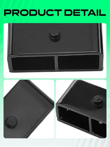 Vista 9 de YHTAUTO Kit de elevación de nivelación trasera de 2 pulgadas, pernos en U cuadrados extendidos y bloques de elevación con kit de hardware compatible