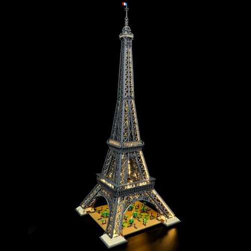 Vista 2 de BRIKSMAX Kit de iluminación LED para LEGO-10307 Torre Eiffel – Compatible con el modelo de bloques de construcción de Arquitectura Lego – No incluye