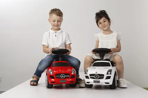 Vista 7 de Mejores coches de paseo Mercedes Benz, coche para empujar, blanco