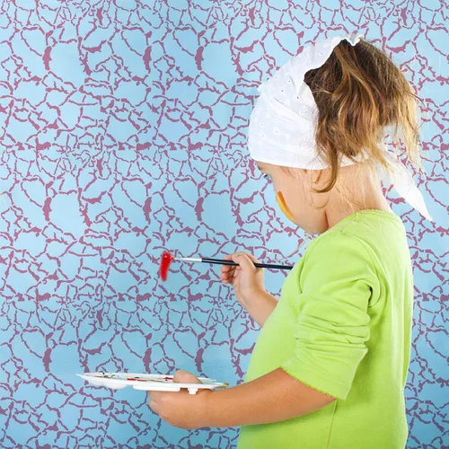Vista 7 de BENECREAT Plantillas de dibujo de grietas, plantillas de pintura de textura irregular de grietas de 12 x 12 pulgadas para hacer tarjetas de álbumes